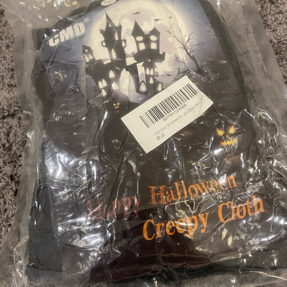 Halloween Creepy Cloth for Decorating - Black